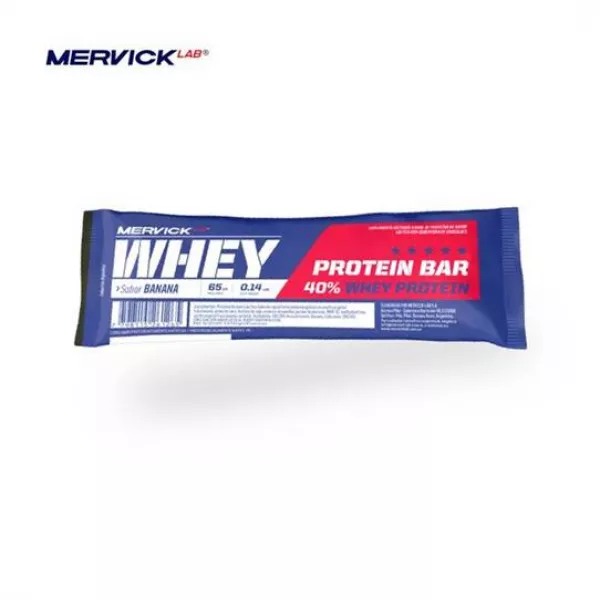 Ver más sobre Suplementos Barras de Proteina Mervick Whey Protein Bar x 65 grs x 1 unidad, Argentina