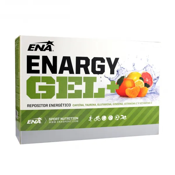Gel ENA ENERGY GEL + CAFEINA x 32 grs 12 unidades Uva