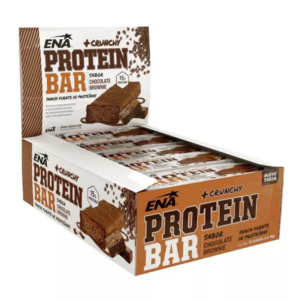 Barras de proteina ENA Protein Bar x 16 unidades Chocolate Brownie