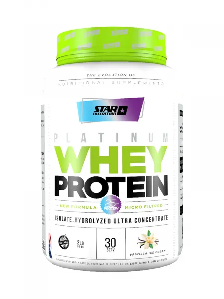 Proteina Star PLATINUM WHEY PROTEIN x 908 grs Cookies And Cream