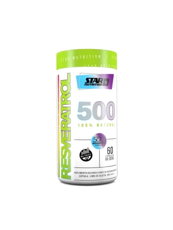 Resveratrol 500 x 60 caps | Suplementos | Antioxidantes 