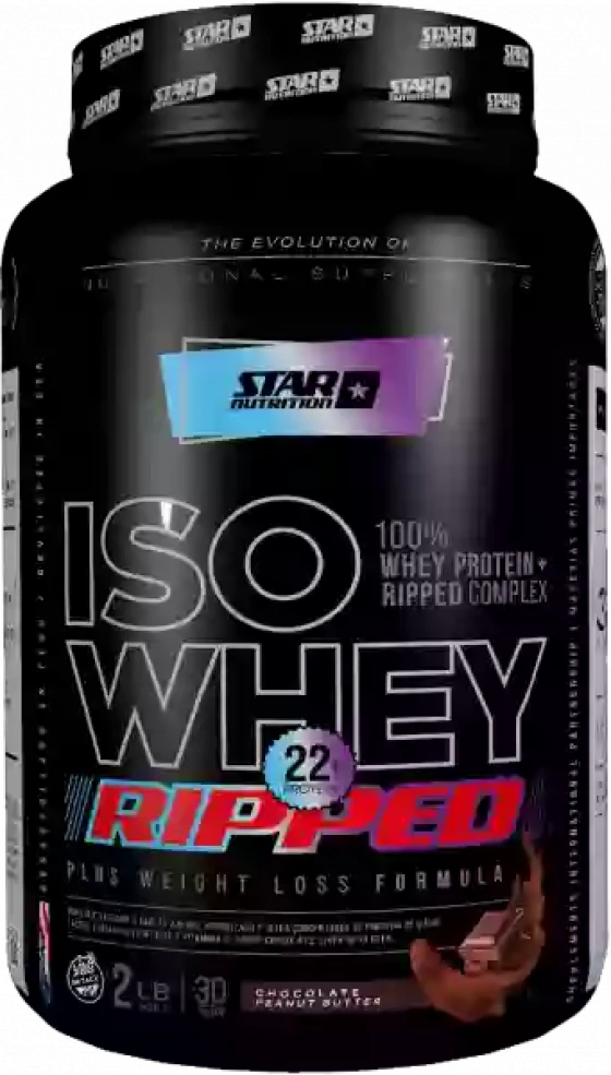 Proteína Star ISO WHEY RIPPED x 908 grs | Suplementos | Whey Protein + Quemador 