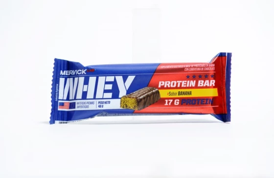 Barras de Proteina Mervick Whey Protein Bar x 45 grs x 1 unidad | Suplementos | Barras de Proteinas 