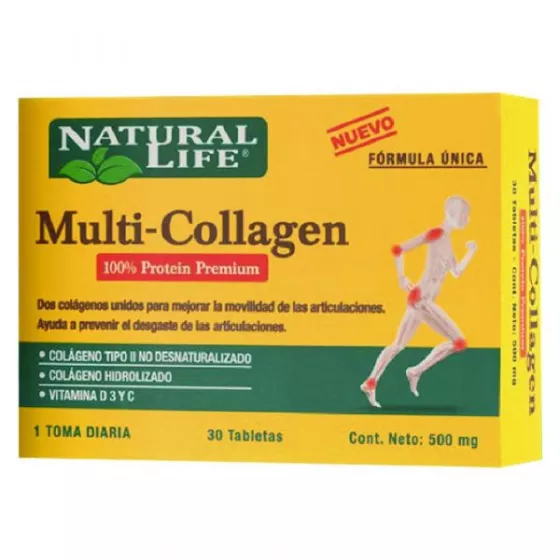 Colageno Natural Life MultiCollagen x 30 tabs | Suplementos | Colageno 